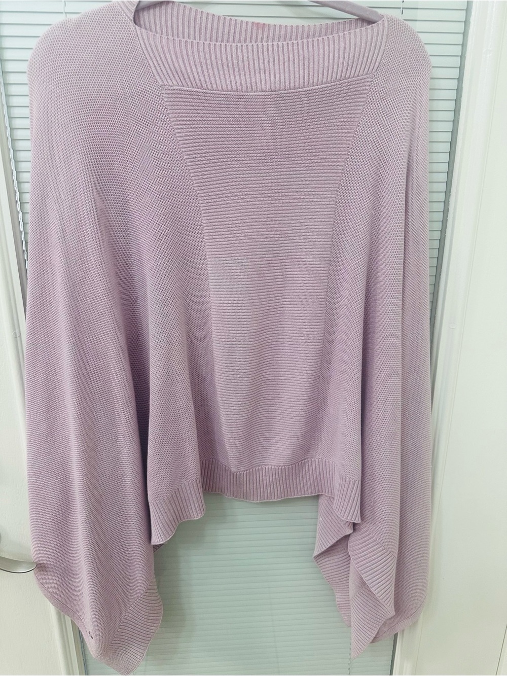 lululemon athletica Lavender Knit Poncho Sweater
